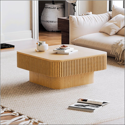 Table basse 31,5 po carrée avec rangement