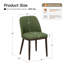 Chaise rembourrée moderne en tissu compact avec pieds en bois massif, dossier ergonomique incurvé, assemblage facile-1614973357