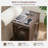Farmhouse End Table with Charging Station, Storage Cabinet with Glass Door, Adjustable Shelf, USB Ports and Power Outlets, Rustic Side Table for Living Room or Bedroom-1164982223