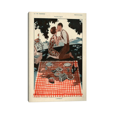 «1926 La Vie Parisienne» par George Leonnec, reproduction d'art sur toile tendue