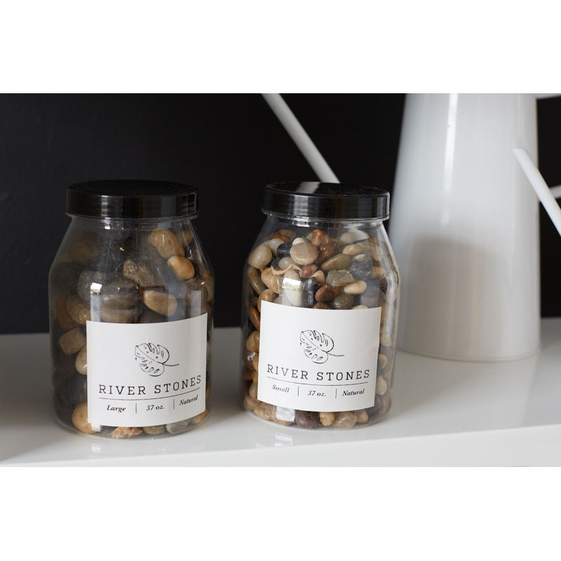 Nohr River Stones, Naturel, H 6,5 po x l 4,5 po x P 13,5 po