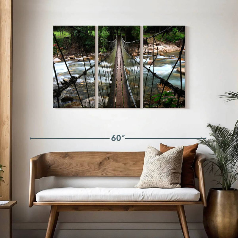 Lilie Steep Rope Bridge, H 28 po x l 45 po