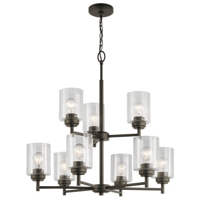 Winslow 9 - Light Dimmable Tiered Chandelier
