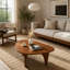 Table basse 34 po Mid-Century Modern