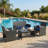 4-Piece All-Weather Patio Conversation Furniture Set, 3 Upholstered Seats With Removable Washable Cushions, 1 Side Table With Scratch-Resistant Tempered Glass Tabletop-184794948