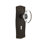 Crystal Oval Interior Mortise Door Knob with Prairie Long Plate