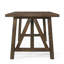 Table de salle à manger de style brun antique, en bois massif +, 69,03 po x 36,38 po, 30,36 po, assemblage requis: l 71 po x P 35,5 po