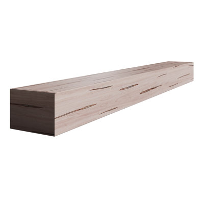 5 In. D X 7.25 In. W X 72 In. L Unfinished White Oak Wood Mantel
