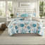 Luxurious Cotton Sateen Bedding Sets, Coastal Aqua Design For Home