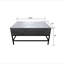 Table basse à plateau relevable gris