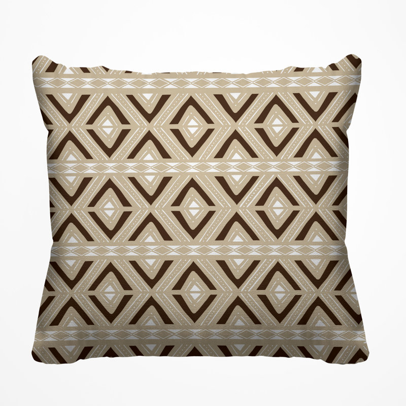 Housse de coussin d'extérieur carré et insert, Beige, L 19 po x H 19 po