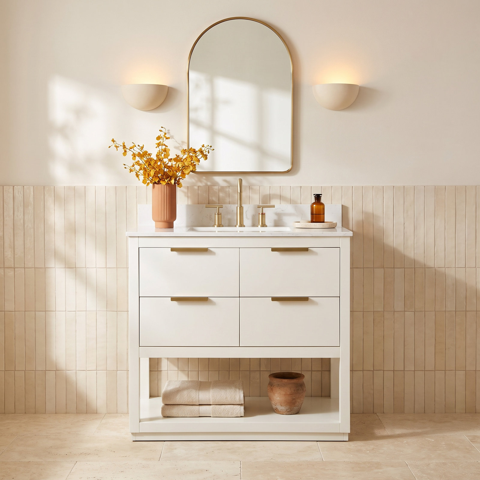 Felicity 36'' Single Bathroom Vanity, White