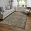 Narely Hand Knotted Wool Geometric Area Rug in Gray-1168191126