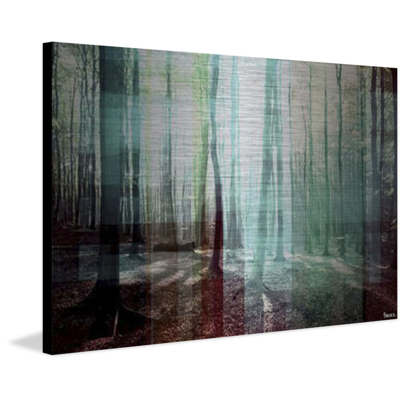 «Green Shadows» par Parvez Taj, reproduction sur métal, 40 po x 60 po