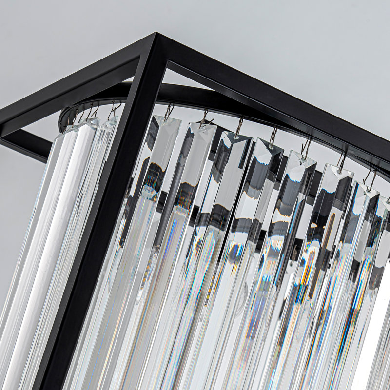 3-light Dimmable Rectangle Kitchen Island Pendant