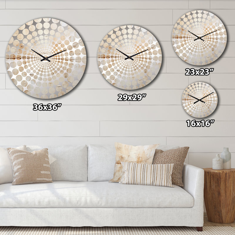 Isak - horloge murale peinture abstraite, Médium