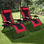Chaise de camping inclinable avec coussin-61960281