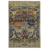 Silk Treasures One-of-a-Kind Rectangle 4' X 6'3" Area Rug