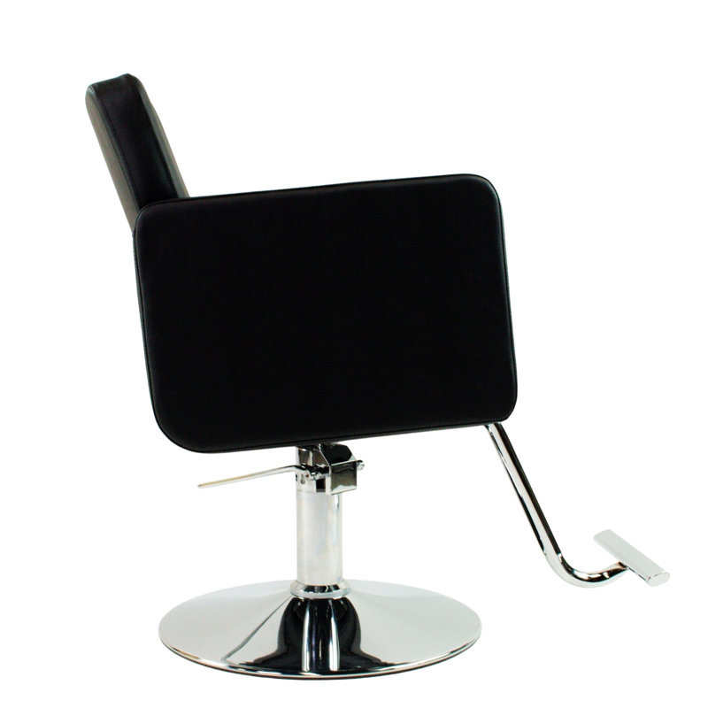 Hantz Faux Leather Salon Styling Chair, Black