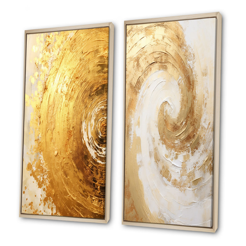Manderfeld - ensemble de 2 reproductions d'art sur toile, H 28 po x l 25 po, Encadrement brun
