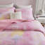 Ensemble de courtepointe à motif de teinture à l'aquarelle 4 pièces pour grand / double avec coussin décoratif, rose-134532236-134532238