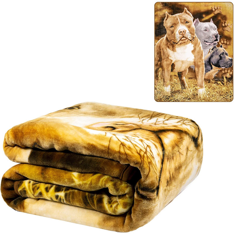 Pitbull Plush Blanket