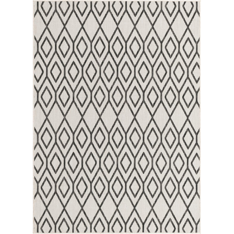 Geometric Indoor / Outdoor Area Rug, Rectangle 160 x 221cm