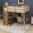 Huegel Full Size Loft Bed With Built-In Wardrobe, Desk And Drawers-1329557443