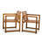 Solid Acacia Wood Armchair (Set of 2)-1660065101