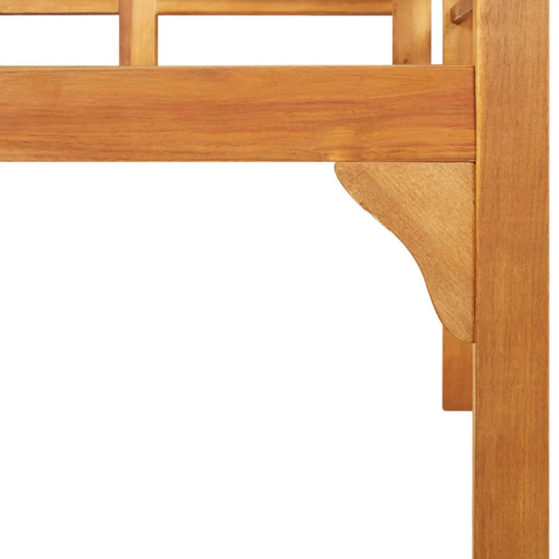 Banc de patio Feodore 49,2 po en bois massif d'acacia