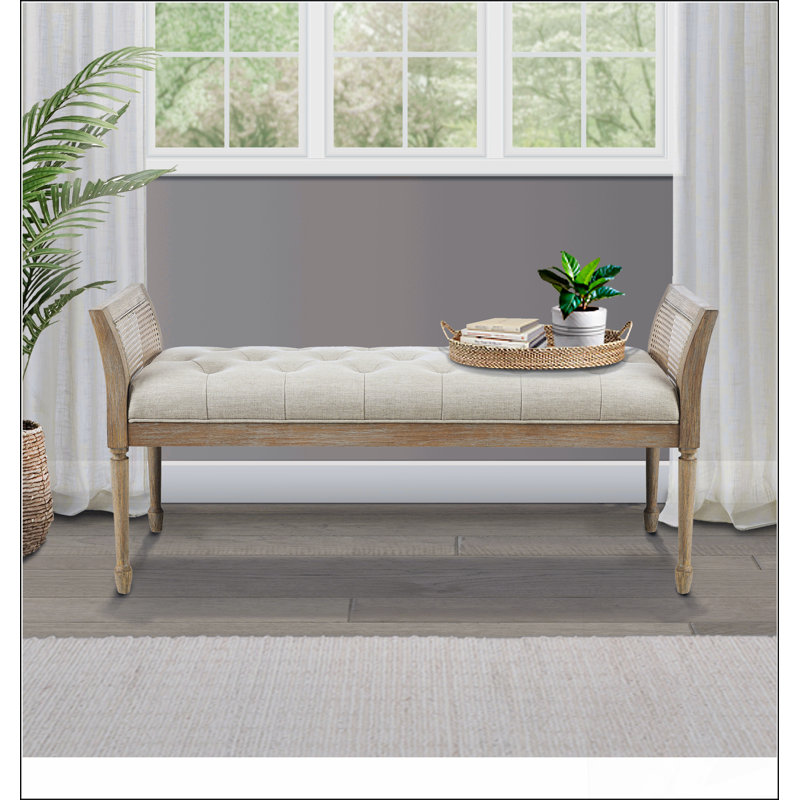 Banc décoratif de conception simple, confortable et durable, banc multifonctionnel