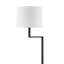 Lampe sur pied 61 po avec abat-jour en tissu Dromon, noir