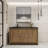 Valerieann 58.82 " W Freestanding Standard Single Vanity Bathroom Vanity With Plastic Top-2084600763