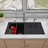33.86'' L Double Bowl Granite Kitchen Sink-95312609