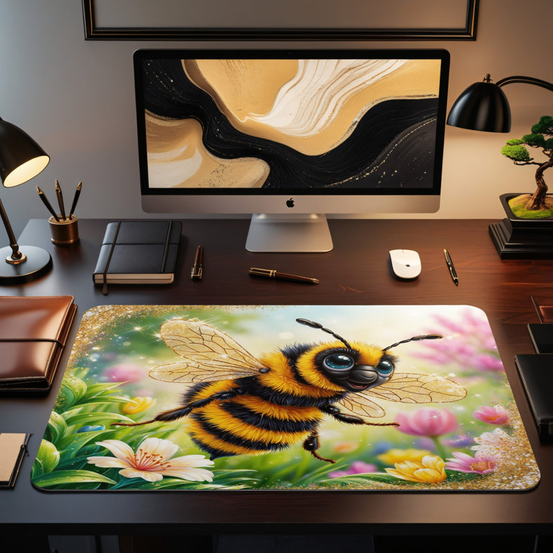 Polyester Desk Pad, 14.4x12.1