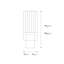  Ribbed Crystal Wall Sconce