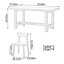 Table de salle à manger simple et durable en bois de cerisier épais-108071850