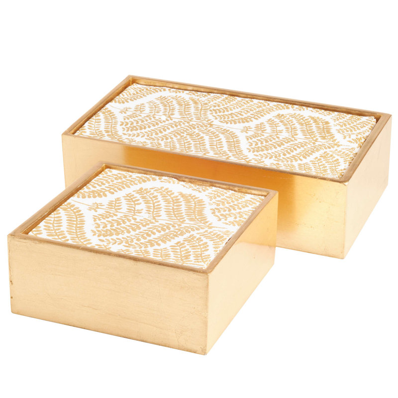 Metallic Napkin Holder, 2.20" H x 6" W x 6" D, Silver