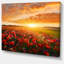 Photographie de toile florale sur fond de coquelicots - Magnifique champ de coquelicots-296808994-311058666