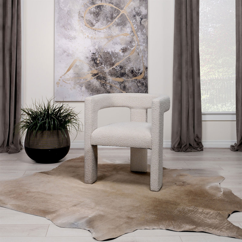 Chaise d'appoint rembourrée Verda White (seulement chaises de salle à manger)