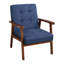 66cm wide Mid-Century Upholstered Accent Chair with Wooden Arms & Tufted Design (Set of 2)-1864034317