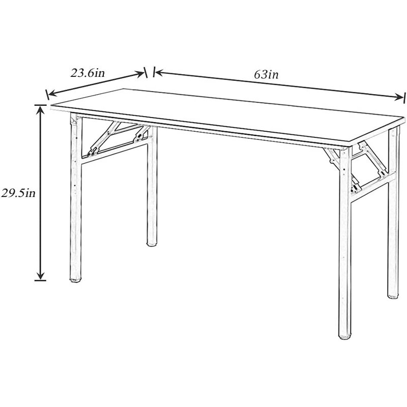 Hauteur de bureau réglable, Brun / noir, H 29,5 po x l 62 po x P 23,6 po
