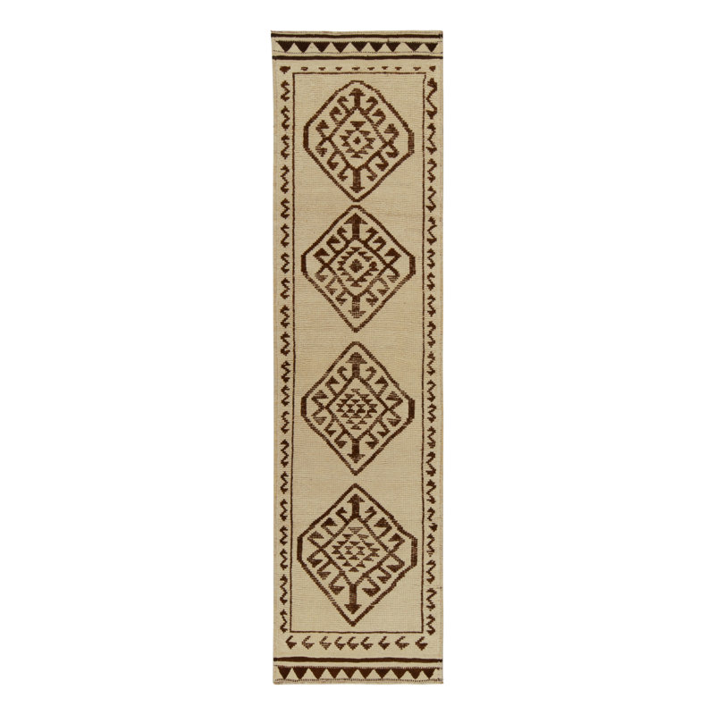 Tribal One-of-a-Kind 3'4" X 12' Hand Knotted Area Rug