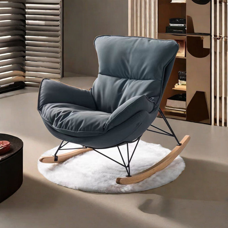 Belle chaise berçante Nordic Leisure, Gris
