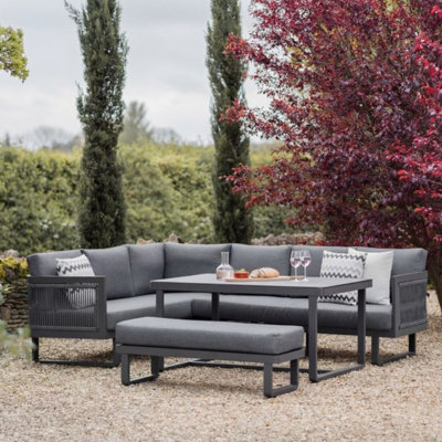 6 - Person Rectangular Patio Dining Set with Cushions included