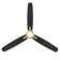 54" Blitzen 3 - Blade Smart Ceiling Fan With Remote Control Included, Works With Google Assistant, Amazon Alexa, iOS And Android APP