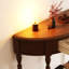 Console en bois massif en demi-cercle-106443420