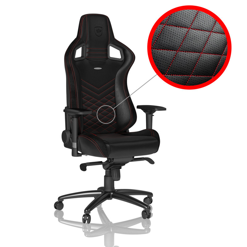 Noblechairs Adjustable Reclining Ergonomic Swiveling PC & Racing Game Chair in Black