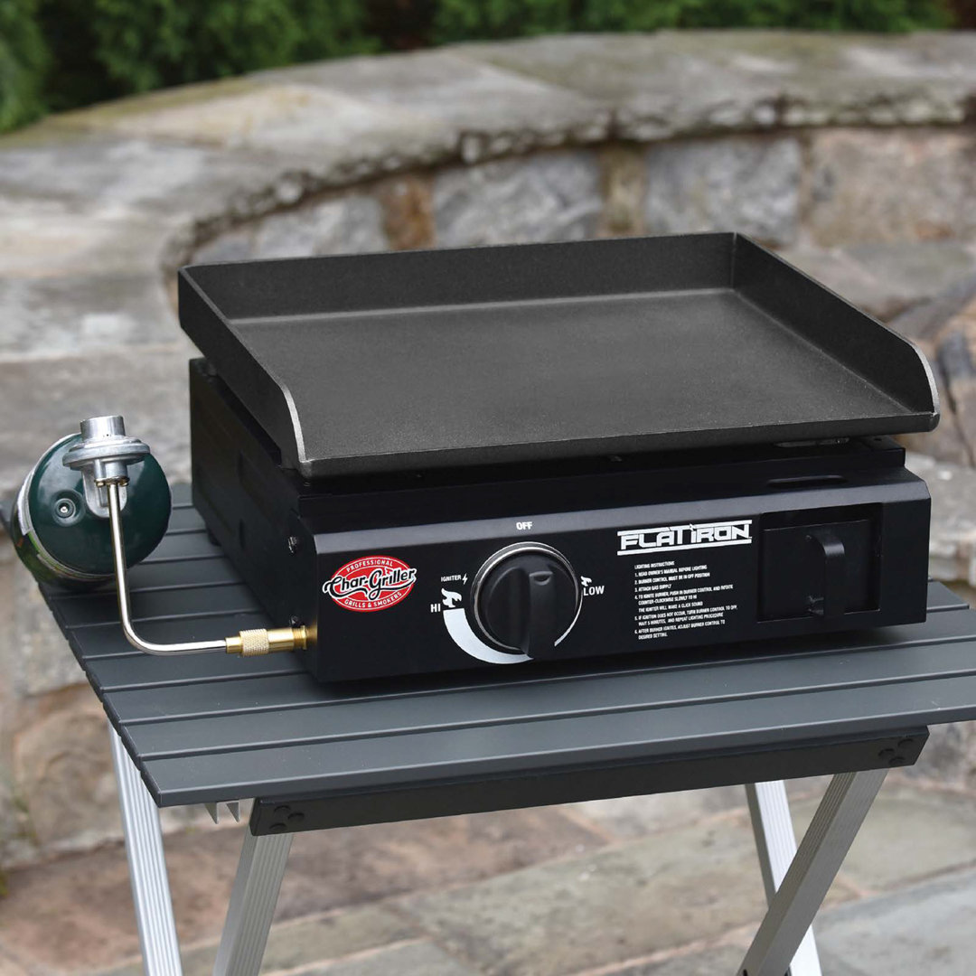 Char-Griller Single Burner Portable Propane Gas Griddle Char-Griller