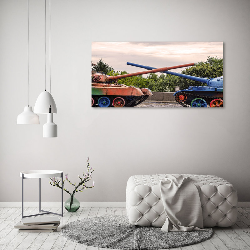 Two Tanks - Wrapped Canvas Print